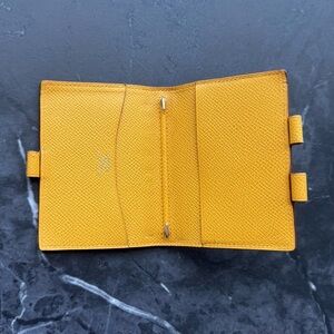 Hermes Veau Epsom Yellow Leather Simple Agenda
Notebook Cover